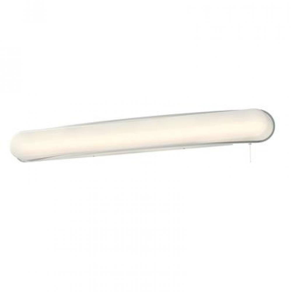 Curve 48'' LED Overbed,120V,3000K,Satin Nickel