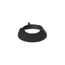 Nora NAPT-3RDNB/CL - 3" Apollo Round Flangeless Downlight Trim with Clear Lens, Black Finish