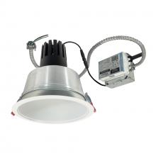 Nora NCR3-81L527FC01MPW - 8" Sapphire III Retrofit, Matte Powder White Reflector/Matte Powder White Flange, 120V; 0-10V