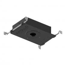 Nora NHAPIC-3R05L14025DC - 3" Apollo Round IC Air-Tight New Construction Housing w/ 0.5" to 0.875" Ceiling Collar,