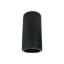 Nora NYLS3-6S1L530NC12BBB - 6" Sapphire III Surface Mount Black Cylinder, Black Reflector/Black Flange, 120-277; 0-10V