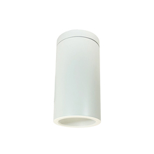 Nora NYLS3-6S1L330FC12WWW - 6" Sapphire III Surface Mount White Cylinder, Matte Powder White Reflector/Matte Powder White