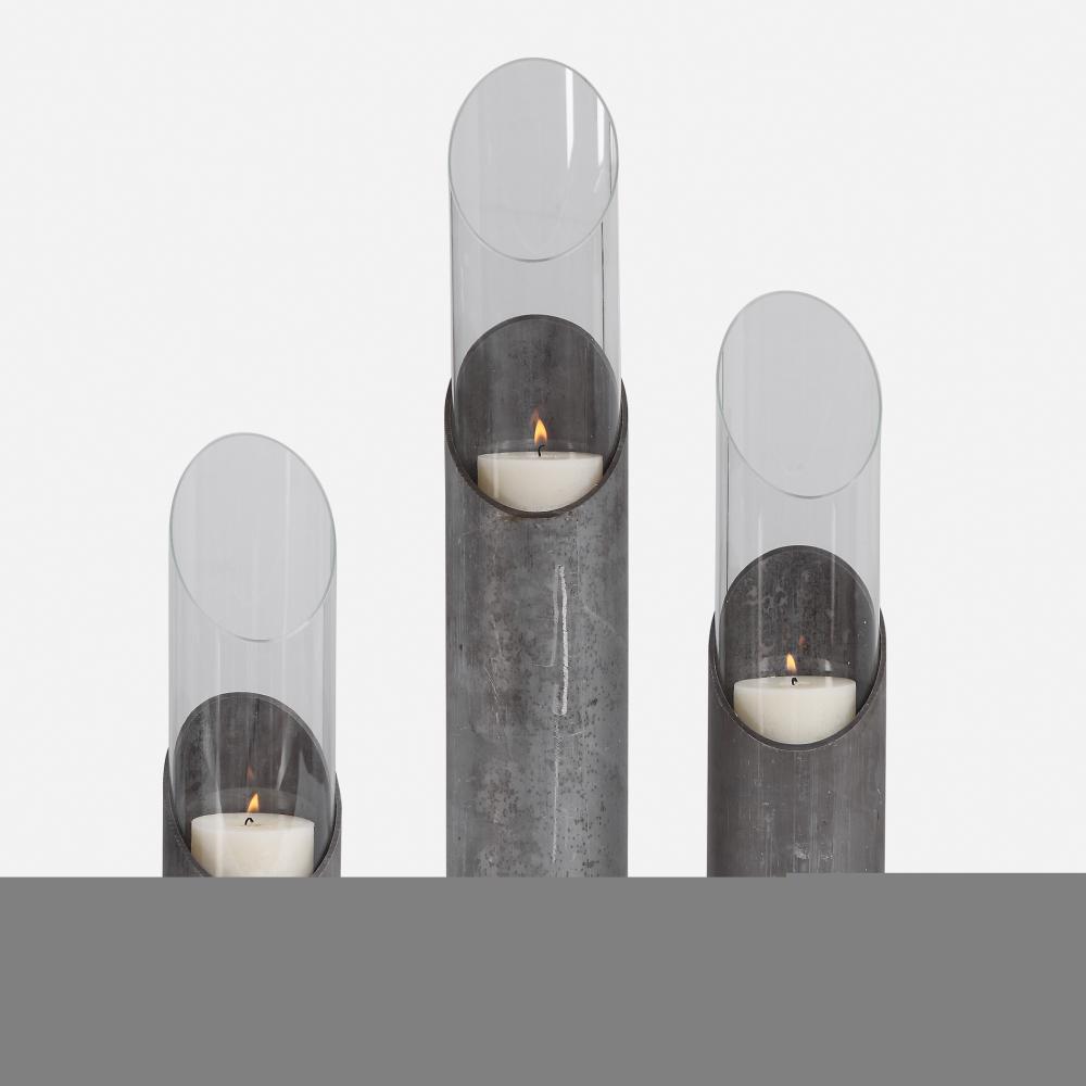 Uttermost Karter Candleholders, S/3
