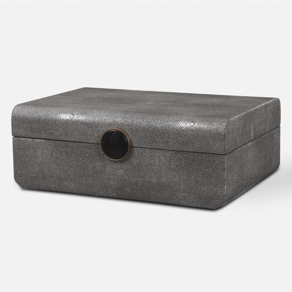 Uttermost Lalique Box, Gray
