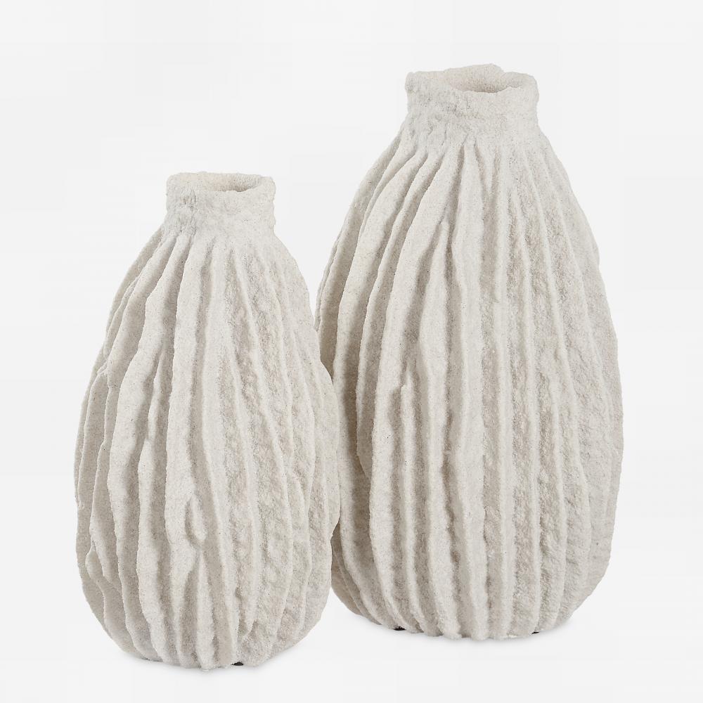 Uttermost Ivory Ridge Vases, S/2