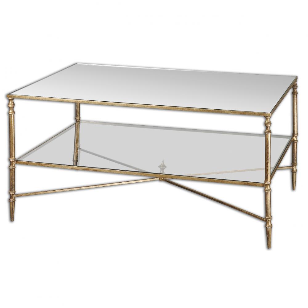 Uttermost Henzler Coffee Table, Gold