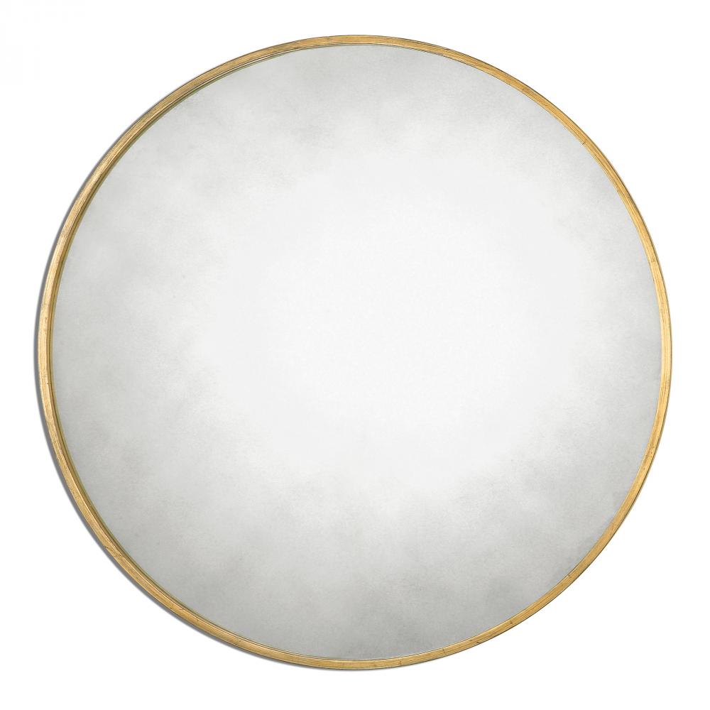 Uttermost Junius Round Mirror, Gold