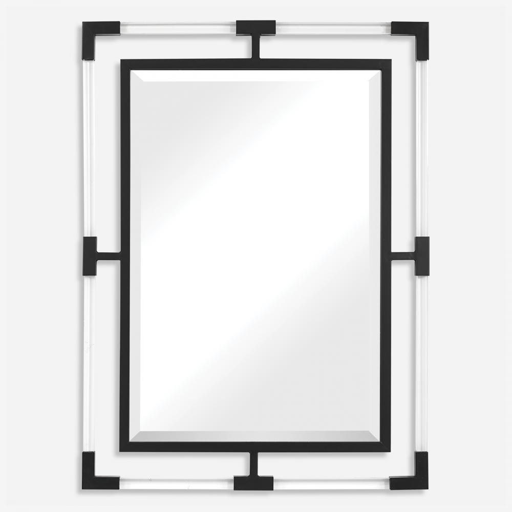 Uttermost Balkan Mirror, Black