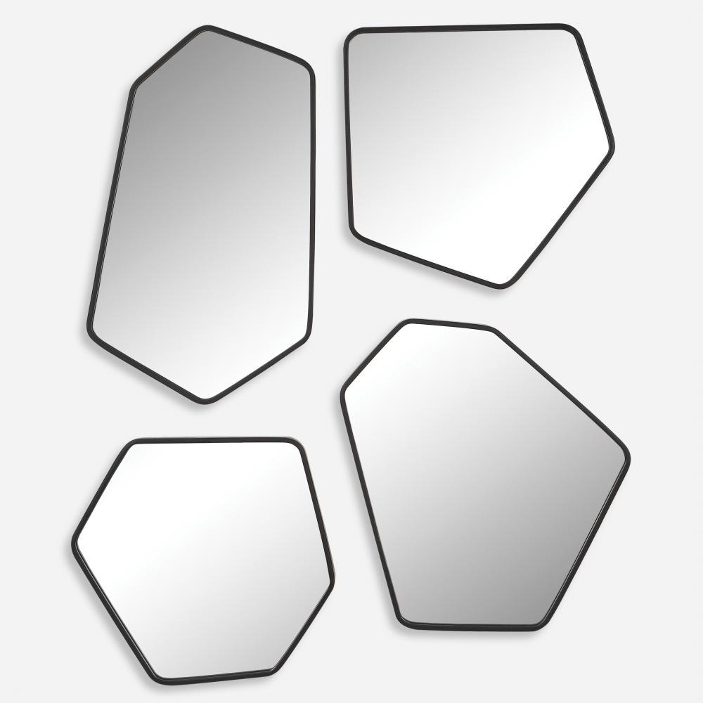 Uttermost Linneah Mirrors, Black, S/4