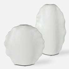 Uttermost 17963 - Uttermost Ruffled Feathers Vases, White, S/2
