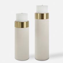 Uttermost 18100 - Uttermost Wessex Candleholders, White, S/2