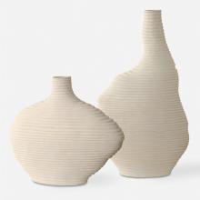 Uttermost 18140 - Uttermost Duostacked Matte White Vases Set/2