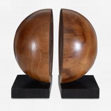 Uttermost 17128 - Uttermost Teak and Noir Bookends, S/2