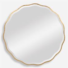 Uttermost 09611 - Uttermost Aneta Round Mirror, Gold
