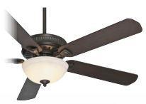 Casablanca AEP 55007 - Three Light Basque Black Glass: Champagne Scavo Ceiling Fan