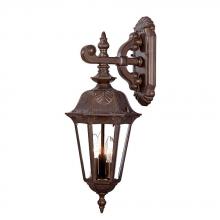 Acclaim Lighting 3802BW - Three Light Burled Walnut Wall Lantern