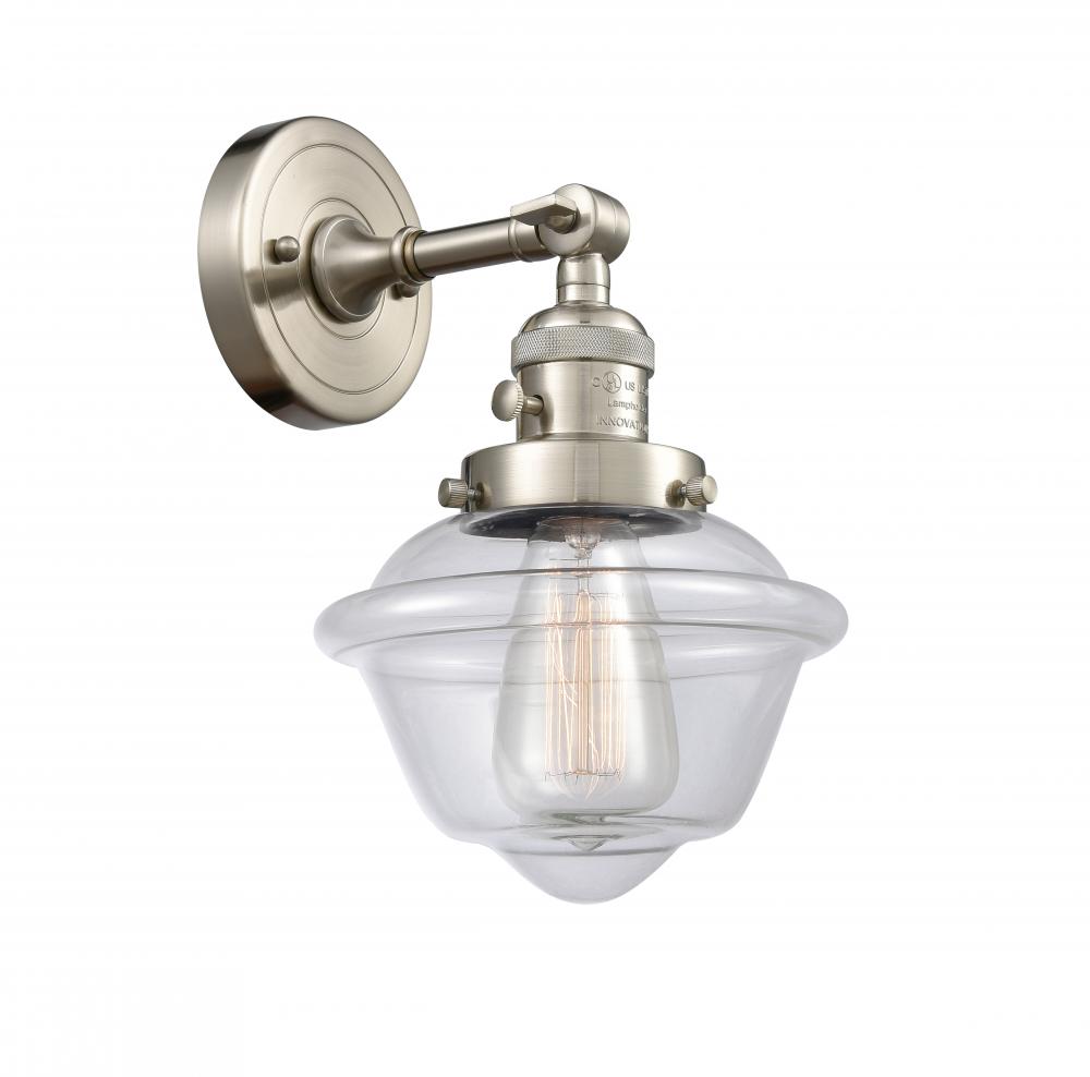 Oxford - 1 Light - 8 inch - Brushed Satin Nickel - Adjustable Sconce