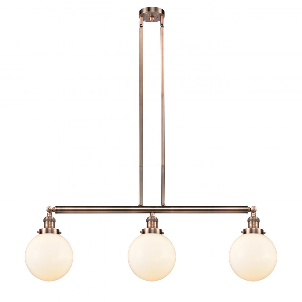 Beacon - 3 Light - 41 inch - Antique Copper - Stem Hung - Adjustable Island Light