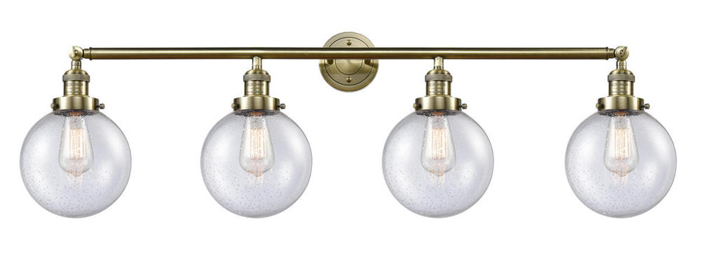 Beacon - 4 Light - 44 inch - Antique Brass - Adjustable Bath Vanity Light
