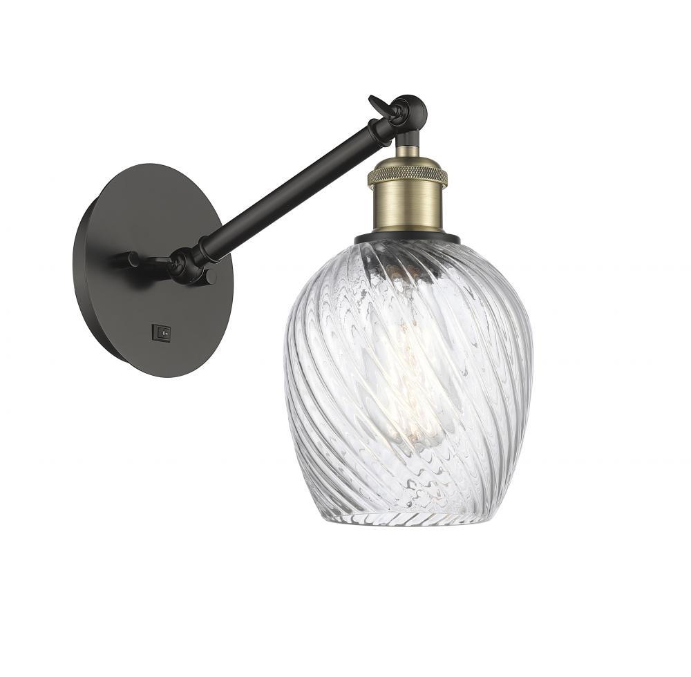Salina - 1 Light - 6 inch - Black Antique Brass - Adjustable Sconce