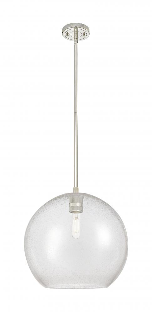 Crown Point - 1 Light - 12 inch - Polished Nickel - Pendant