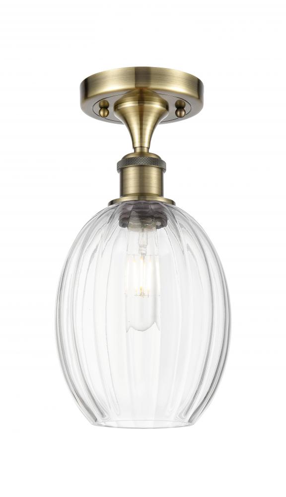 Preston Bulb - 1 Light - 6 inch - Oil Rubbed Bronze - Semi-Flush Mount