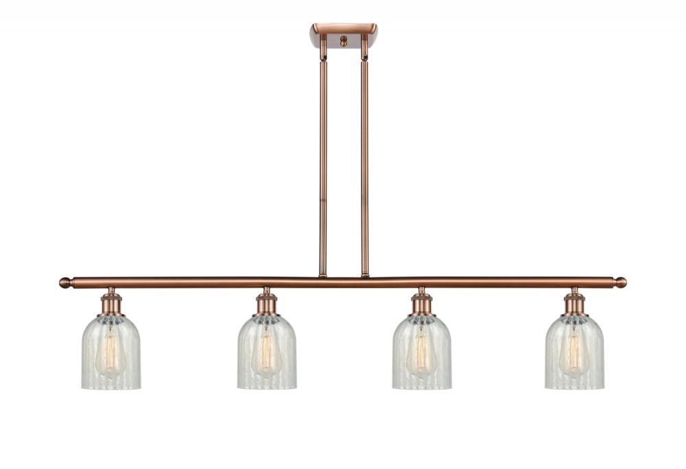 Caledonia - 4 Light - 48 inch - Antique Copper - Cord hung - Island Light