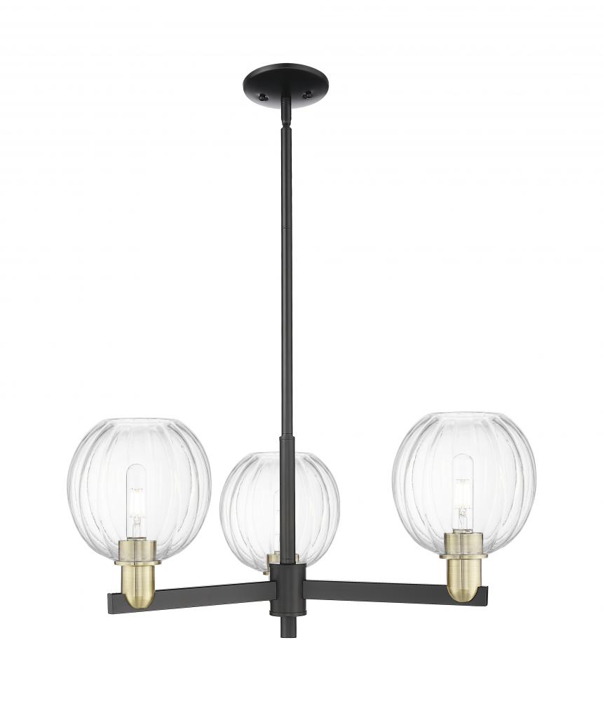 Preston - 3 Light - 18 inch - Black Antique Brass - Flush Mount