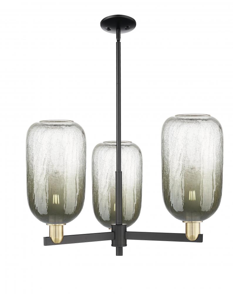 Brookhaven Cloche - 3 Light - 18 inch - Black Antique Brass - Flush Mount