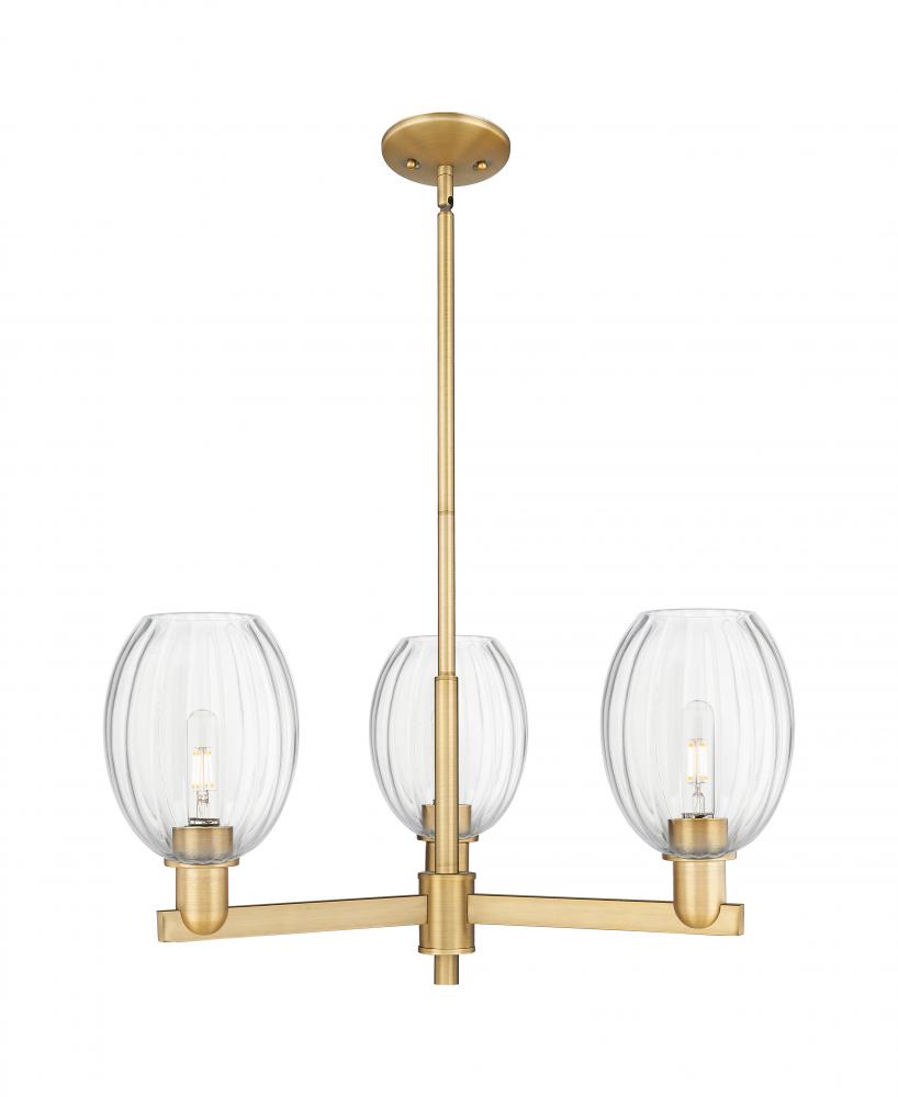 Preston Bulb - 3 Light - 18 inch - Brushed Brass - Flush Mount