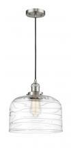 Innovations Lighting 201C-SN-G713-L - Bell - 1 Light - 12 inch - Brushed Satin Nickel - Cord hung - Mini Pendant