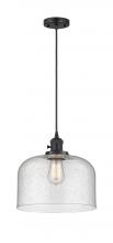 Innovations Lighting 201CSW-BK-G74-L - Bell - 1 Light - 12 inch - Matte Black - Cord hung - Mini Pendant