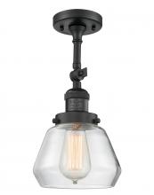 Innovations Lighting 201F-BK-G172-LED - Fulton - 1 Light - 7 inch - Matte Black - Adjustable Semi-Flush Mount