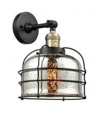 Innovations Lighting 203-BAB-G78-CE-LED - Bell Cage - 1 Light - 9 inch - Black Antique Brass - Adjustable Sconce