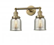 Innovations Lighting 208-BB-G58 - Bell - 2 Light - 15 inch - Brushed Brass - Adjustable Bath Vanity Light