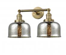 Innovations Lighting 208-BB-G78 - Bell - 2 Light - 19 inch - Brushed Brass - Adjustable Bath Vanity Light