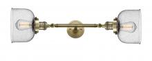 Innovations Lighting 208L-AB-G74 - Bell - 2 Light - 8 inch - Antique Brass - Adjustable Bath Vanity Light