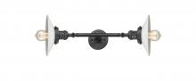Innovations Lighting 208L-OB-G1-LED - Halophane - 2 Light - 9 inch - Oil Rubbed Bronze - Adjustable Bath Vanity Light