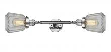 Innovations Lighting 208L-PC-G142-LED - Chatham - 2 Light - 7 inch - Polished Chrome - Adjustable Bath Vanity Light