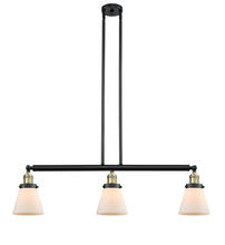 Innovations Lighting 213-BAB-G61-LED - Cone - 3 Light - 39 inch - Black Antique Brass - Stem Hung - Adjustable Island Light