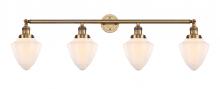 Innovations Lighting 215-BB-G661-7 - Bullet - 4 Light - 46 inch - Brushed Brass - Adjustable Bath Vanity Light