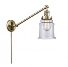 Innovations Lighting 237-AB-G182-LED - Canton - 1 Light - 8 inch - Antique Brass -Adjustable Swing Arm