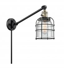 Innovations Lighting 237-BAB-G54-CE - Bell Cage - 1 Light - 8 inch - Black Antique Brass -Adjustable Swing Arm