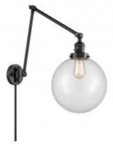 Innovations Lighting 238-BK-G202-10 - Beacon - 1 Light - 10 inch - Matte Black -Adjustable Swing Arm