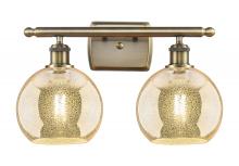 Innovations Lighting 516-2W-AB-G128-8 - Athens - 2 Light - 18 inch - Antique Brass - Bath Vanity Light