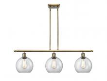 Innovations Lighting 516-3I-AB-G122-8 - Athens - 3 Light - 36 inch - Antique Brass - Cord hung - Island Light