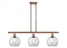 Innovations Lighting 516-3I-AC-G122-8 - Athens - 3 Light - 36 inch - Antique Copper - Cord hung - Island Light
