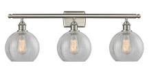 Innovations Lighting 516-3W-SN-G125-LED - Athens - 3 Light - 28 inch - Brushed Satin Nickel - Bath Vanity Light
