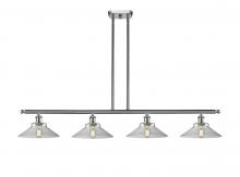 Innovations Lighting 516-4I-SN-G132-LED - Orwell - 4 Light - 48 inch - Brushed Satin Nickel - Cord hung - Island Light