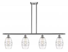 Innovations Lighting 516-4I-SN-G557-6CL - Vaz - 4 Light - 48 inch - Brushed Satin Nickel - Cord hung - Island Light